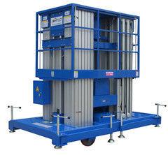 China 300 - 500Kg Capacity Aluminum Work Platform Light Weight Blue For Shopping Malls for sale