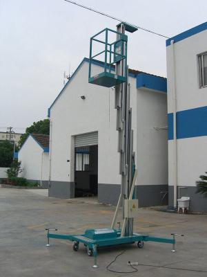 China Plataforma de trabajo de aluminio 290 - 350kg carga, plataforma elevada móvil para el trabajador dos en venta