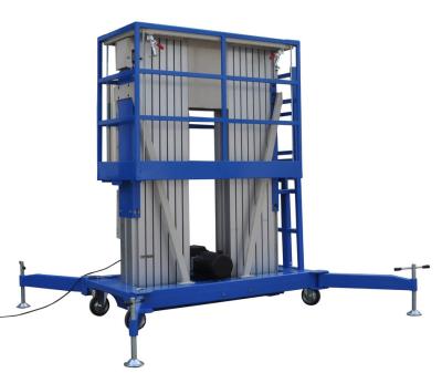 China Portable Work Platforms Dual Mast , Electric Work Platform Lifts For Railway Station for sale