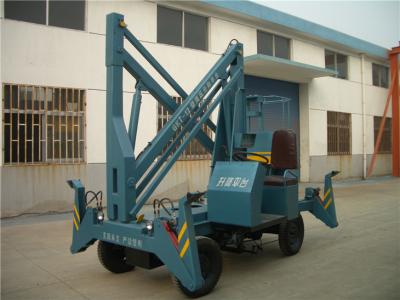 China De mobiele Gemotoriseerde Hydraulische Boomlift 200kg laadt 10 Mpa Diesel Boomliften Te koop