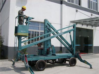 China Gtz-8C 12m Towable Hydraulisch Autotype van de Boomlift Duurzaam voor Stadions/Dok Te koop