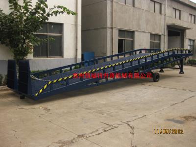 China 8t Man Manual Control Mobile Loading Ramp Safety Adjustable Movable Dock Ramp for sale