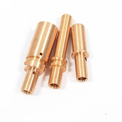 China Precision Custom Spare Parts Small Stainless Steel CNC Metal Turning Copper Parts For Electronic Components for sale