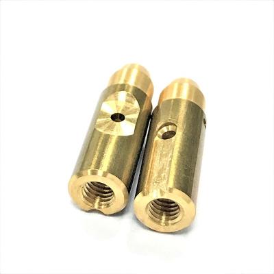 China Custom Spinning Spare Part Cnc Machining Brass Central Bed Bed Motorcycle Machined Shaft Lamp Spare Electrical Parts for sale