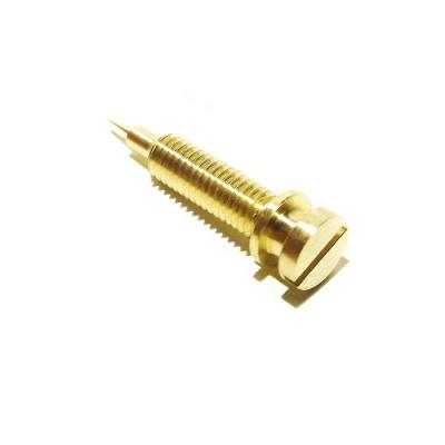 China GMQX Aluminum Customized Brass Precision CNC Turning Machining Parts Precision Lathe Machined Idle Carburetor Jet Screw for sale