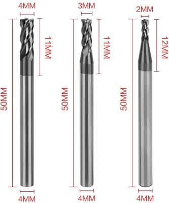 China Factory Price CNC Cutting Tools Solid Carbide End Mills Carbide Solid Carbide End Mills For Wood Stainless Steel for sale