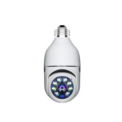 China Human Motion Tracking Full HD 1080P Automotive Security Serveillence Color Night Vision Tracking Wireless IP Video Bulb Wifi Security Camera for sale