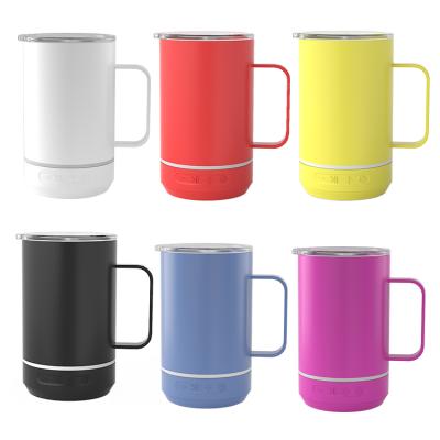 China 2021 Visual Appeal Stainless Steel Travel Tumbler Coffee Mug Wine Cup Wholesale Coffee Mug With Handle for sale