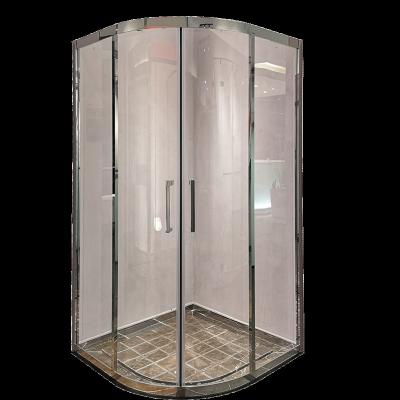 China Modern Easy To Install Shower Enclosure Luxury Fashion Curved Design Shower Enclosure For Bathroom for sale