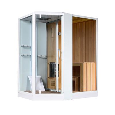 China Modern Wet And Dry Separation Sauna Rooms House High Quality Sauna And Steam Bath for sale