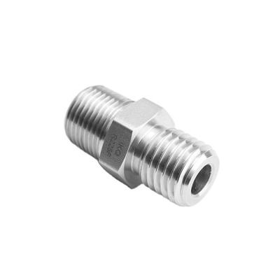 China Industrial Use Stainless Steel Double Nipple Fittings , 1/4