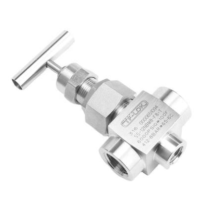 China General Tee Style Stainless Steel High Pressure Needle Valves for sale