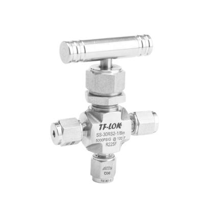 China General Angle 316ss Three Way Style Hood Oil Needle Valves for sale