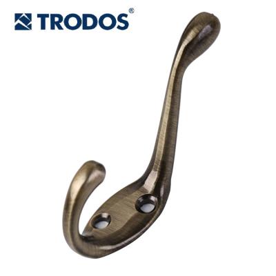 China Fast Shipping Standard Retractable Single Hook Nickel Coat Hat Hat Decorative Clothes Hooks for sale