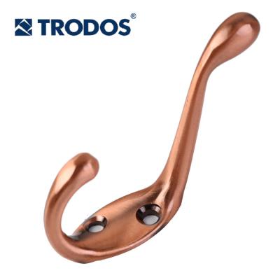 China Sustainable Hot Selling Decorative Nickel Coat Retractable Single Hook Hat Clothes Hooks for sale