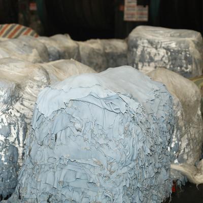 China Viable Manufacturer Wholesale Genuine Blue Wet Split Leather Sheep Skin For Garments for sale