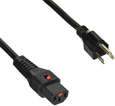 China COMPUTER NEMA 5-15P to C13 Locking Power Cord for sale