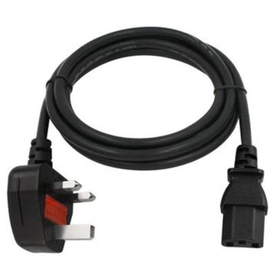 China Standard UK BS1363 COMPUTER plug to IEC C13 power cord for sale