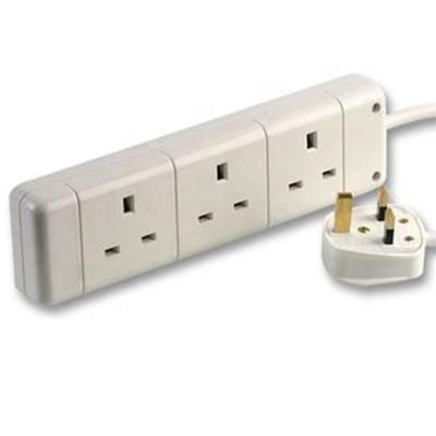 China BS1363 Household Standard UK Appliance Plug To 3 Way Extension Lead Plug for sale