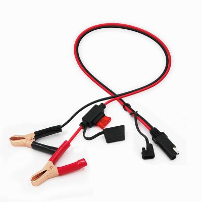 China SAE Connector 16 Gauge Industrial Battery Clip 2 Pin Cord Quick Disconnect Cable for sale