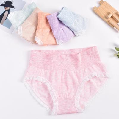 China Wholesale Antibacterial Color Cotton Girls Underwear Ladies Seamless Panties for sale