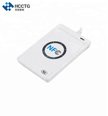 China Contactless card reader 13.56mhz rfid reader long range otg NFC card reader usb smart card reader ACR122U for sale