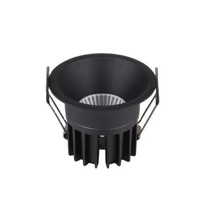 China Modern Down Lighting Manufacturers Led Fixed Recessed Round Downlight Anti Glare Housing Downlights for sale