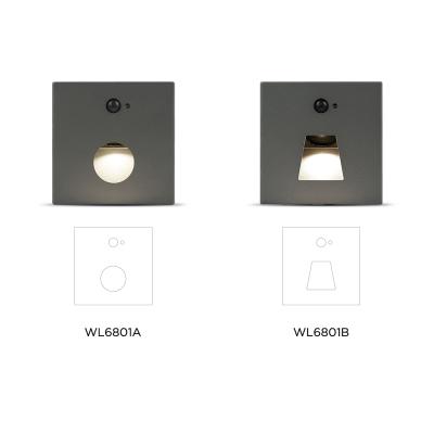 China Modern FAST Led Step Light Corner Recess Stair Light Aluminum Step Square Recessed Wall Lamp for sale