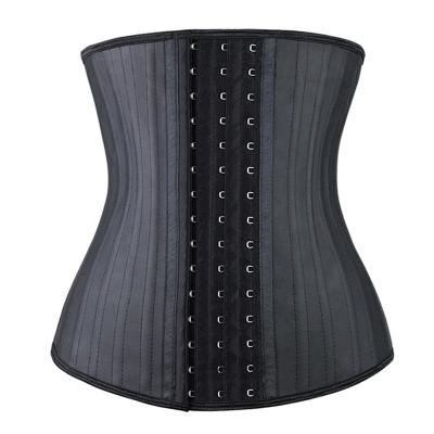 China Wholesale High Quality Breathable Women Sweat Detachable Plus Size Custom 25 Steel Bone Corsets Latex Waist Trainer for sale