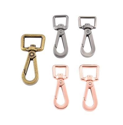 China Nickel Plating Zinc Alloy Pet Collar Buckle Square Metal Swivel Snap Hook en venta