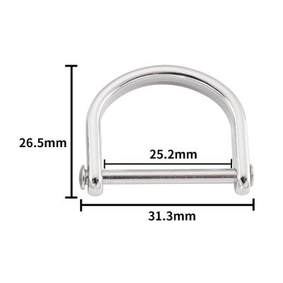 China Wholesale High Quality Zinc Alloy C Shape Buckle And Custom Metal C Rings Hardware For Women Accessories For Handbag Buckles for sale