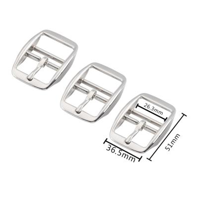 China 51Mm Safe Side Adjusters Zinc Alloy Metal Belt Buckle Silver Square Hardware Parts Belt Buckle zu verkaufen