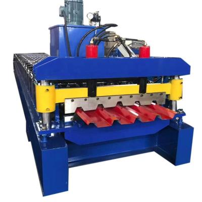 China Building Material Stores Metal Sheet Galvanized Color Steel Roof Tile Sheet Roll Forming Machine Roof Making Machine for sale