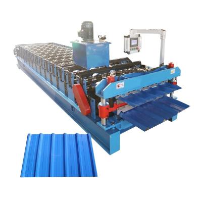 China Metal Works Double Layer Roofing Sheet Roll Forming Machine IBR Roof Sheet Machine for sale