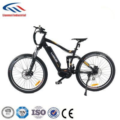 China 2018 new aluminum alloy bicycle mountain electric MTB ebike model LMTDF-43L for sale