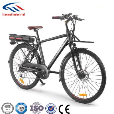 China LMTDF-48L LIANMEI Aluminum Alloy CITY COMMUTER ELECTRIC BIKE 36V 250W 700C for sale