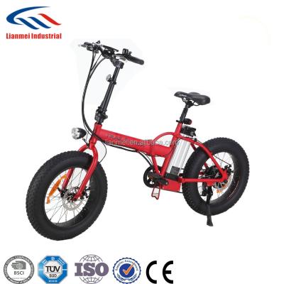 China 2017 Aluminum Alloy Electric Fat Bike Electric Folding Bike LMTDR-03L-2) for sale