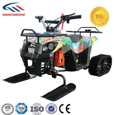 China snow sports activity vehicle snowmobile toy kick scooter kids powered LMATV-049K SNOW 134*65*70cm for sale