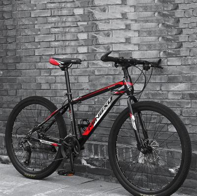 China Moutain Bicycle Wholesale 26 Inch Carbon Steel Disc Brake mtb Bicycle 21 Speed ​​High Mountain Bike for sale