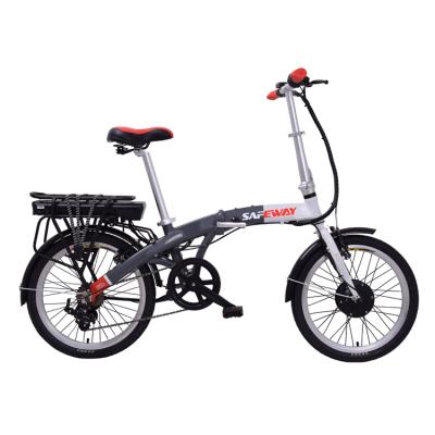 China Cheap Aluminum Alloy Electric Folding Bicycle 250w 20 Inch Al Alloy Electric City Bike For Sale for sale