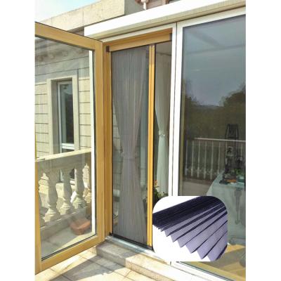 China Good Fire Retardant Property Doors Insect Screen Home Use And Polyester Screen Netting Fly Material Pleated Screen for sale