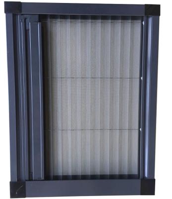 China Good Property Fireproof Fiberglass Fly Window Screen PE/PP Pleated Mosquito Screen Polyester Pleated Screen Mesh for sale