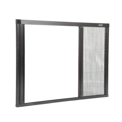 China Folding Screen Folding Sliding Mosquito Screen Window for Balconies and Gardens Invisible Fly Screen Window and Door for sale