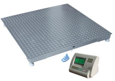China 1.2×1.2m 3 Tons Carbon Steel Wireless Floor Weighing Scales for sale