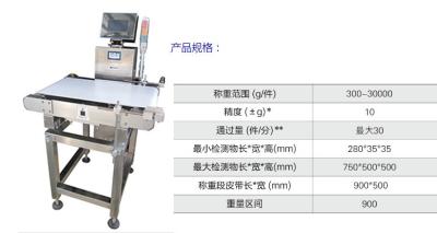 Chine Peseur automatique de contrôle de ceinture de rejet de LED avec l'écran tactile intelligent à vendre