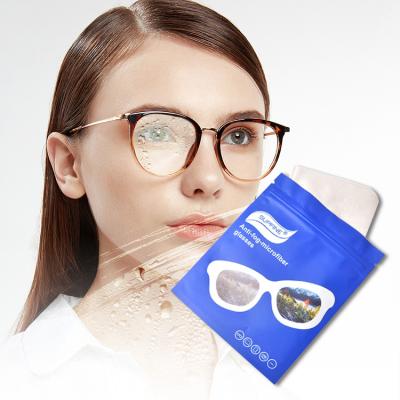 China Microfiber Suede Anti Fog Cleaning Cloth For Optical Glass Lens Sunglasses Anti Fog Cloth 15*18cm for sale