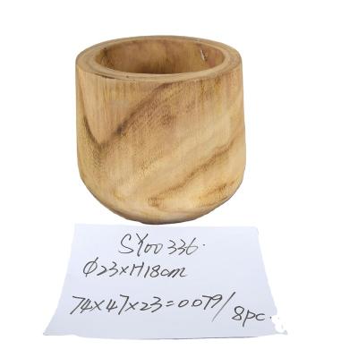 China China Hand Carved Wood Bowl For Decoration Natural Wood Craft With Factory for sale