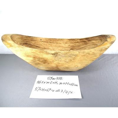 China Hot Sale Paulownia Wooden Boat Planter Pointed Paulownia for sale