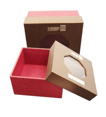 China Factory Direct Sales Recyclable Paper Gift Box Customizable Packaging Beautifully With Cutout Window for sale