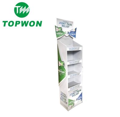 China Custom Logo Lipton Tea Paper Cardboard Display Stand From Topwon Eco-Friendly Advertising for sale